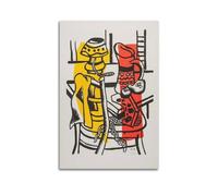 JSWLQ Fernand Léger (The Chair) Poster d'œuvres d'art cool Impression sur toile Décoration murale Idée cadeau 40 x 60 cm