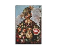 JSWLQ Giuseppe Arcimboldo (automne) - Impression sur toile pour chambre à coucher - 50 x 75 cm