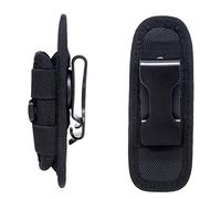 JSxhisxnuid Étui en Nylon pour Lampe Torche, Nylon Ceinture Housse Sac pour LED Lampe de Poche,avec 360 Degrés Clip Rotatif,pour différentes Tailles de Lampe de Poche (Lampe de Poche Non Incluse)