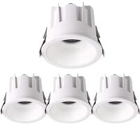JSY Downlight blanc rond imperméable de 4 pièces, lumières encastrées de LED for la salle de bains, le salon, la chambre à coucher, le balcon pour Salon Cuisine Couloir ( Color : 10w , Size : 3000K )