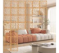 JSY Séparateur de pièce Suspendue, écrans de Panneaux décoratifs DIY, séparateur de cloison de séparation for Salon, Chambre à Coucher, Bureau, Magasin Séparateur de pièce Suspendu (Color : Wood Colo