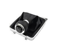 JSYALMSLW Bouton Avec Cache Levier De Vitesse Manuel 5 Vitesses/6 Vitesses Élégant Pour VW Pour Passat B6 2005-2010 Noir Pommeau De Vitesse 1 * Gear Stick Shift Knob W/Boot Cover(Plastic 5 Speed)