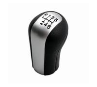JSYALMSLW Bouton Avec Cache Pommeau De Levier Manuel 5 Vitesses/6 Vitesses Pour Corolla AYGO Verso Pour RAV4 Pour YARIS Pour VITZ Élégant Pommeau De Vitesse 1 De Levier De Vitesse(-Silver 6 speed)