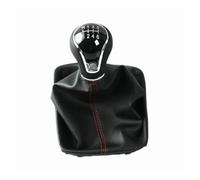 JSYALMSLW Bouton Avec Cache Pommeau De Levier Manuel 5 Vitesses/6 Vitesses Pour Seat Leon III MK3 2012-2020 Noir/Rouge Élégant Tête De Levier De Vitesses 1 Bouton Avec Cache-Poussière(6 Speed Red)
