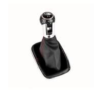 JSYALMSLW Bouton Avec Cache Tête De Levier De Vitesses Manuel 5 Vitesses/6 Vitesses Élégant Pour Golf Pour Bora Pour GTI MK4 Noir Pommeau De Levier De Vitesse 1 Bouton Avec Cache-Poussière(5-Speed)
