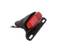 JSYALMSLW Feu arrière d'arrêt de moto Pour Feux Arrière LED Universels 12 V Modèle Vintage Feu Stop Avec Support De Plaque D'immatriculation clignotants(Red Shell Black)
