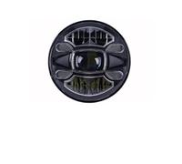 JSYALMSLW Pour Suzuki Pour Touring Phare Avant LED Universel De 7 Pouces Pour Moto Avec Trou DRL Angel Eyes Phares avant pour moto(1PC Black9)