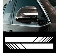 JSYDMA 2 PCS Autocollants pour rétroviseur,Convient pour Renault Clio 5 RS, Accessoires pour rétroviseur de Voiture,3-White