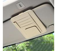JSYDMA 2pcs Organiseur Solaire pour Voiture,Compatible pour MG4 Elektro, Accessoires pour Voiture,Beige