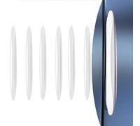 JSYDMA 6 pièces Protection Portiere Voiture, pour Toyota Proace City Bande de Protege Bord Porte en Caoutchouc, Voiture Bandes Anti Collision,B-White