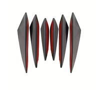 JSYDMA 6pcs Canards de Spoiler de Voiture,Compatible pour BMW 1er Hatchback E87 E81 F20 F21 F40 116i 118i 120i 125i 116d 118d 120d,Pièces détachées Automobiles,Black