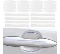 JSYDMA 8 Pcs Film Protecteur pour Poignée de Porte de Voiture pour Audi A4 B9 A5 A6 8S 8W Q5 Q7 4M S4 S5 S7 TT TTS, Anti-Rayures Protecteurs Peinture de Voiture