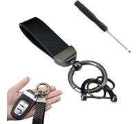 JSYDMA Porte-clés de Voiture,Compatible pour Peugeot 208 E-208 2008 E-2008, pièces détachées Automobiles,Black