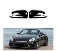 JSYDMA Voiture Coque Rétroviseur pour Mercedes-Benz SLC-Class R172 2016-2019, Accessoires Voiture Rétroviseur Couvercles Garniture, Installation Facile, B-Piano Black