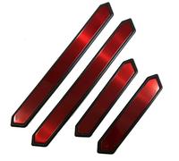 JSZDCVYBL 4PCS Acier Inoxydable Seuil de Porte Voiture pour Volvo S80 1998-2016 S80, Protection Bord de Porte, Imperméable Résistant à l'usure Seuil de Bienvenue Pédale Garniture,A-Red