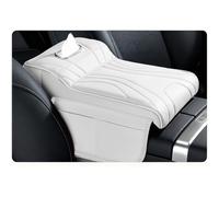 JSZDCVYBL Coussin d'Accoudoir Voiture pour VW T Roc 2017-2020 2021 2022 2023 2024 2025 A1 A2 Housse Console Centrale avec Porte-Mouchoirs Mousse à Mémoire Soulagement du Coude et Filet Élastique