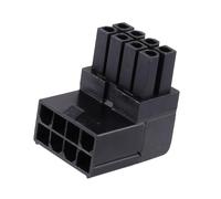 JSZDFSV Adaptateur d'alimentation 8 broches pour carte mère CPU convertisseur 90 degrés 8 broches femelle vers mâle adaptateur d'alimentation coudé à 90 degrés accessoires d'ordinateur et de bureau