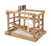 JSZDFSV Jouet d'escalade pour oiseaux et animaux de compagnie - Décoration d'escalade - Perchoir d'entraînement pour perroquets - Jouet de gym à mâcher - Support de jeu