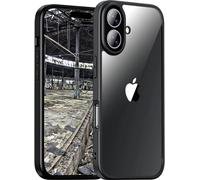 JT Berlin BackCase Pankow Hybrid Coque arrière Apple iPhone 16 noir, transparent chargement par induction 11094