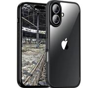 JT Berlin BackCase Pankow Hybrid Coque arrière Apple iPhone 16 Plus noir, transparent chargement par induction 11095