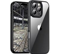 JT Berlin BackCase Pankow Hybrid Coque arrière Apple iPhone 16 Pro Max noir, transparent chargement par induction 11097