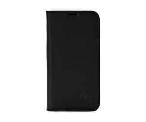 JT Berlin Bookcase Tegel Housse en Cuir véritable Compatible avec Apple iPhone 15 Pro Max [Premium Flip-Case, Fonction Stand, emplacements pour Cartes de crédit, Fermeture magnétique] Noir