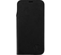 JT Berlin Étui à Rabat en Cuir véritable Tegel Compatible avec Apple iPhone 17 Pro (Deux emplacements intérieurs pour Cartes, Fonction Support, utilisable sans Restriction) - Noir