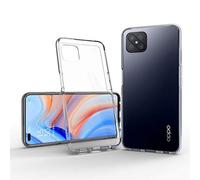 JT Berlin Pankow-Clear Coque Oppo Reno4 Z 5G (6,57") Coque Transparente (Cadre en TPU Absorbant Les Chocs, arrière Anti-Rayures en Verre Acrylique, Anti-Traces de Doigt)