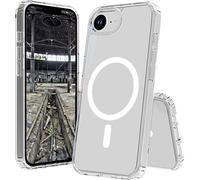 JT Berlin Pankow Clear MagSafe Coque arrière Apple iPhone 17e, iPhone 16e transparent chargement par induction, compatible avec MagSafe, résistant aux chocs