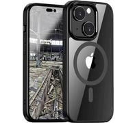 JT Berlin Pankow Hybrid MagSafe Coque arrière Apple iPhone 14 noir, transparent compatible avec MagSafe, résistant aux chocs 10924