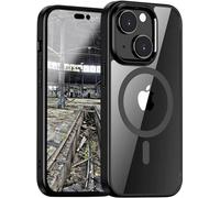 JT Berlin Pankow Hybrid MagSafe Coque arrière Apple iPhone 15 noir, transparent compatible avec MagSafe 11040