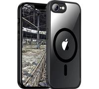 JT Berlin Pankow Hybrid MagSafe Coque arrière Apple iPhone 16e noir, transparent chargement par induction, compatible avec