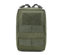 JT-HLM Molle Pochettes Petit sac tactique compact utilitaire EDC pour téléphone portable, pochette de ceinture pour extérieur, randonnée, chasse, camping, entraînement, voyage (vert)