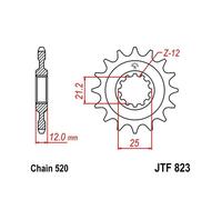JT Pignon Compatible Avec Husaberg FC FE 93-08 Husqvarna 4-T. 83-88 13 Dents