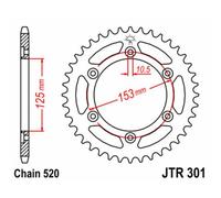 Jt Sprockets Couronne Acier Standard 301 - 520