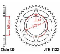 JT SPROCKETS Couronne Acier Standard - 420