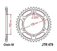 JT SPROCKETS Couronne Acier Standard - 530
