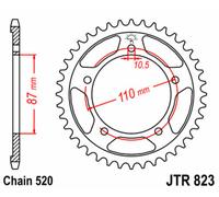 JT SPROCKETS Couronne acier standard 823 - 520