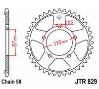 JT SPROCKETS Couronne acier standard 829 - 530