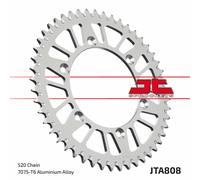 JT SPROCKETS Couronne aluminium ultra-light anti-boue 808 - 520