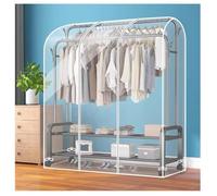 JT2D Housse De Porte-Vêtements avec Fermeture Éclair, Protection Transparente pour portemanteau Protection Housse Protection Vetement Penderie Sac De Rangement Anti-Poussière Étanche 50x150x110cm
