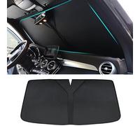 JT2D Pare Soleil FenêTre Avant Voiture pour-M&ercedes Ben&z E-Class Sedan W211 W212 W213 E200 E200d E220d, Anti-UV Isolation Thermique Pliable Protection Accessoires