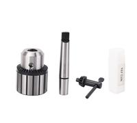JT6 Drill Press Chuck Mount with MT2 Morse Taper Arbor Key | High Carbon Steel for Abrasion Resilience | Lathe Accessories for Portable/Bench Drilling Machines