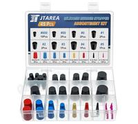JTAREA 16Valeurs Bouchon Conique Assortiment Kit Bouchons en Caoutchouc Solide de Laboratoire Bouchon Silicone