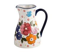 JTBDWOSK Céramique Pichet Vase Vintage Citron Antique Français Céramique Céramique Fleur Vase Coeur Krug,Multi Colored