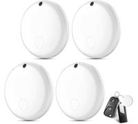 JTD Air Smart Tag Tracker: Bluetooth Localisateur Clés Compatible avec Apple Où est App (iOS Uniquement, Pas pour Android), trouver des Objets pour Chats (Blanc)