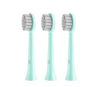 JTF Têtes de Brosse à Dents Electrique Compatible avec la Brosse à Dents Sonique P200, Soies Extra Douces, 3 Packs, Vert