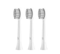 JTF Têtes de Brosse à Dents Electrique Compatible avec la Brosse à Dents Sonique P200, Soies Extra Douces, 3 Packs,Blanc