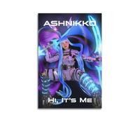 JTFCKH Ashnikko Impression sur toile décorative décorative murale avec signature « Hi, It's Me Rapper Music » - 40 x 60 cm - Sans cadre