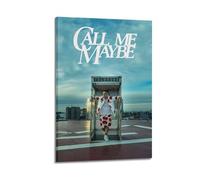 JTFCKH CALL ME MAYBE DUKI Impression sur toile avec signature de couverture d'album de rappeur - Décoration murale décorative pour chambre à coucher, salle de classe, chambre à coucher, 50 x 75 cm